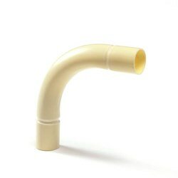 Pipelife bocht 5/8&quot; creme