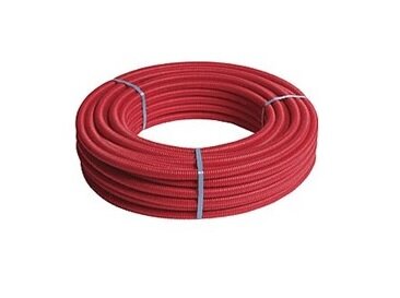 Henco slang 16x2mm rode mantel p/50mtr.