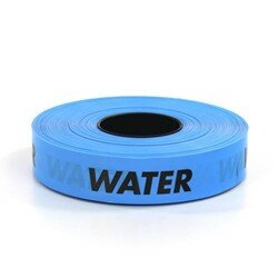 Waarschuwingsband blauw/water 250mtr.