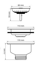 Mc alpine afvoerkorfplug keuken