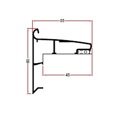 Daktrim Solo 60mm EPDM p/12,5mtr.