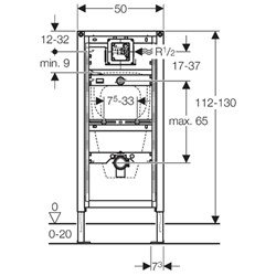 Geberit duofix urinoir element