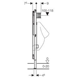 Geberit duofix urinoir element