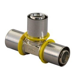 Uponor t-stuk 25mm pers gas