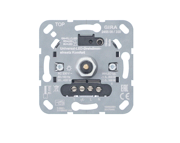 Gira dimmer led wissel