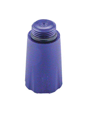 Kunststof plug 1/2&quot; blauw