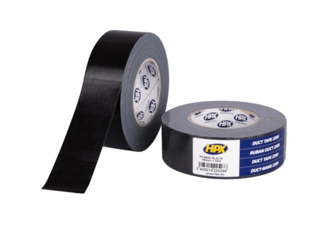 Rol duct tape zwart 48mm lgt. 50mtr.