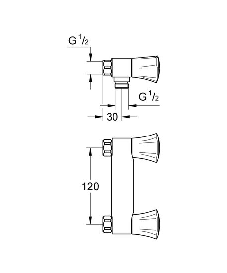 Grohe costa-L douchemengkraan 120mm