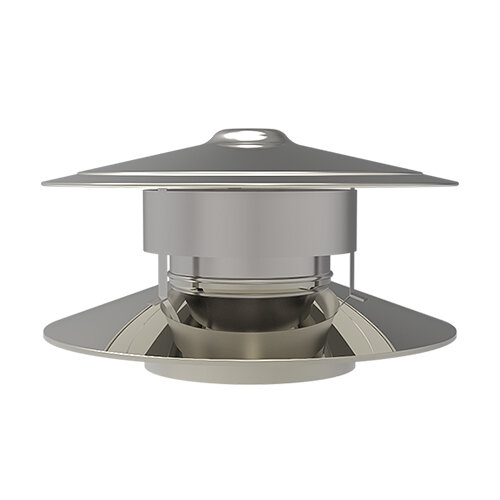 Trekkap 200mm RVS dubbelw